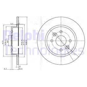Тормозные диски DELPHI BG3804