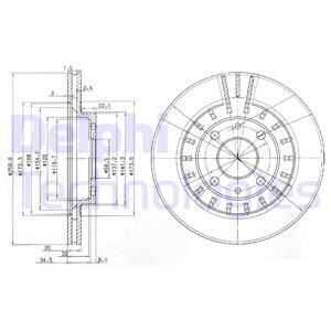 Тормозные диски DELPHI BG3806
