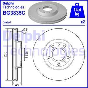 Диск тормозной DELPHI BG3835C