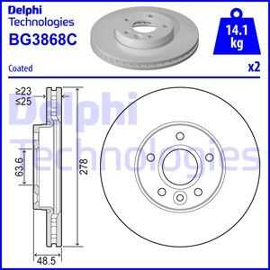 тормозные диски DELPHI BG3868C