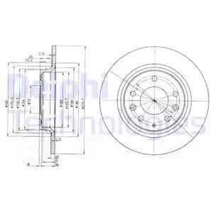 Тормозные диски DELPHI BG3875