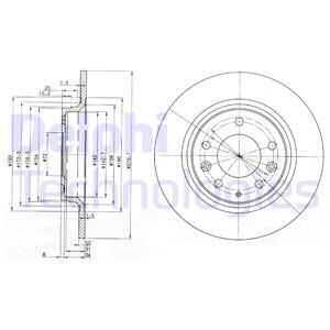 Тормозные диски DELPHI BG3875C