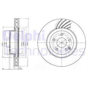 тормозные диски DELPHI BG3877