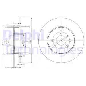 Тормозные диски DELPHI BG3885C