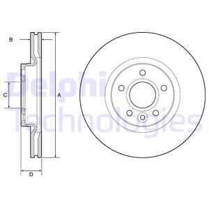 тормозные диски DELPHI BG3895C