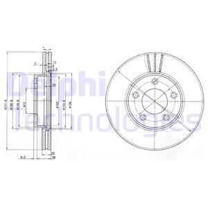 Тормозные диски DELPHI BG3927