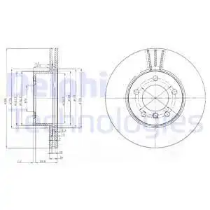 тормозные диски DELPHI BG3998C