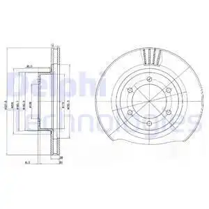 BG4052 DELPHI тормозные диски