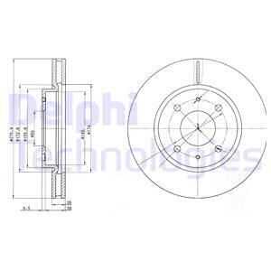 BG4068 DELPHI тормозные диски