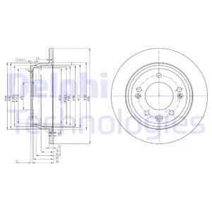 тормозные диски DELPHI BG4082C