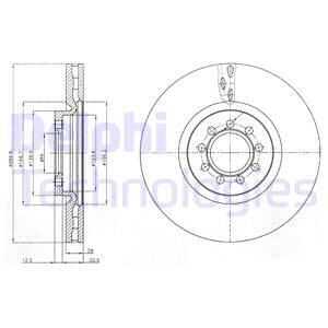 Тормозные диски DELPHI BG4101