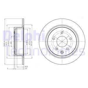 Диск тормозной DELPHI BG4108C