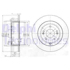 Тормозные диски DELPHI BG4136