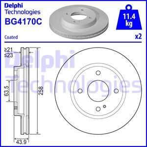 тормозные диски DELPHI BG4170C