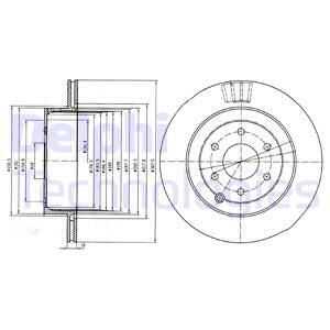 Тормозные диски DELPHI BG4174