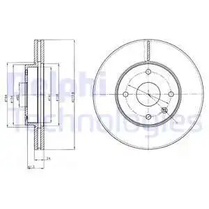 Тормозные диски DELPHI BG4193