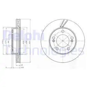 Тормозные диски DELPHI BG4206