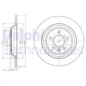 Тормозные диски DELPHI BG4239C
