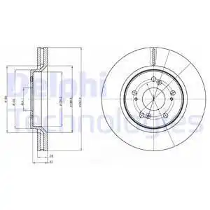 Диск тормозной DELPHI BG4250C