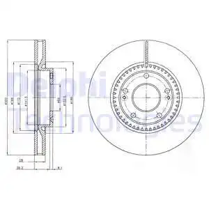 Диск тормозной DELPHI BG4251C