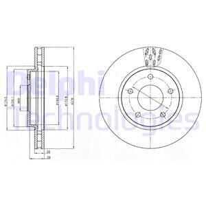 тормозные диски DELPHI BG4258