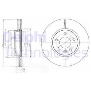 Диск тормозной DELPHI BG4278C