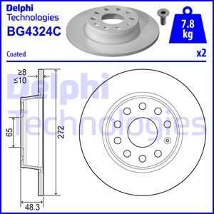 тормозные диски DELPHI BG4324C