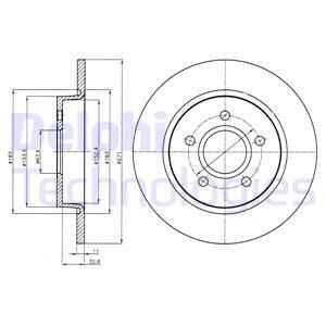 Тормозные диски DELPHI BG4386C