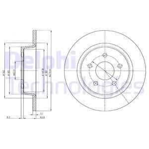 Тормозные диски DELPHI BG4533C