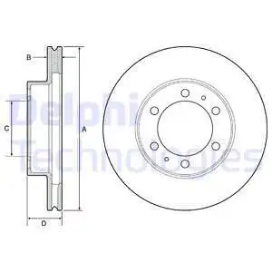 Тормозные диски DELPHI BG4557