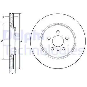 Тормозные диски DELPHI BG4643C