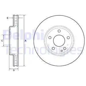Тормозные диски DELPHI BG4646C
