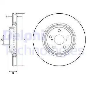 Тормозные диски DELPHI BG4691C