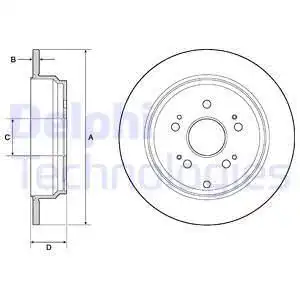 Тормозные диски DELPHI BG4694C