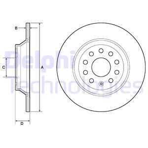 тормозные диски DELPHI BG4751C