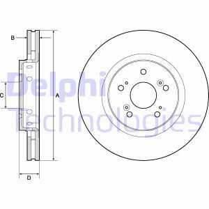 Тормозные диски DELPHI BG4808C