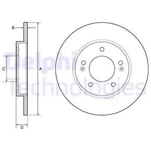 Диск тормозной DELPHI BG4949C