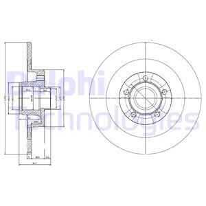 Диск тормозной задний DELPHI BG9024RSC