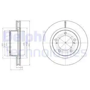 Тормозные диски DELPHI BG9067