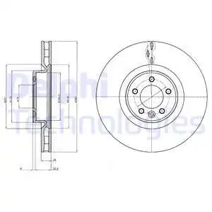 тормозные диски DELPHI BG9079C