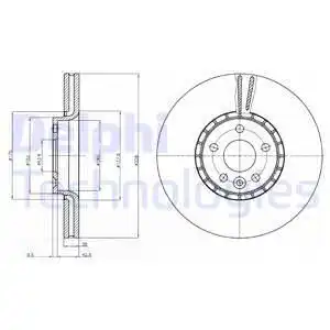 Тормозные диски DELPHI BG9085