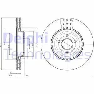 Тормозные диски DELPHI BG9110C