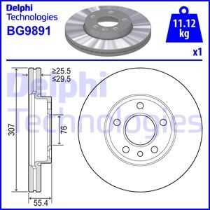 BG9891 DELPHI тормозные диски