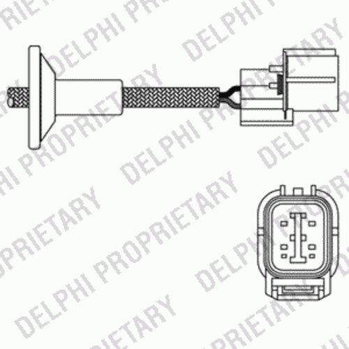 Датчик давления наддува во впускном коллекторе DELPHI ES2005812B1
