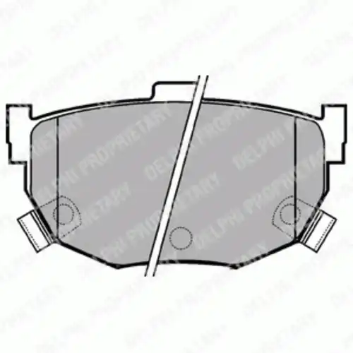 LP1073 DELPHI Тормозные колодки