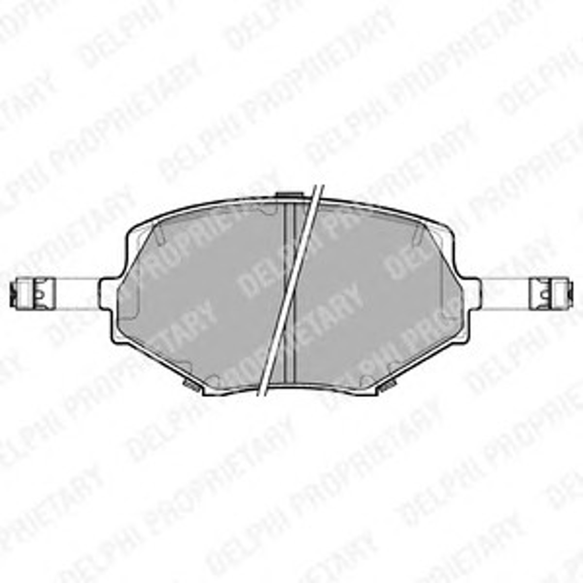 LP1074 DELPHI Колодки тормозные дисковые