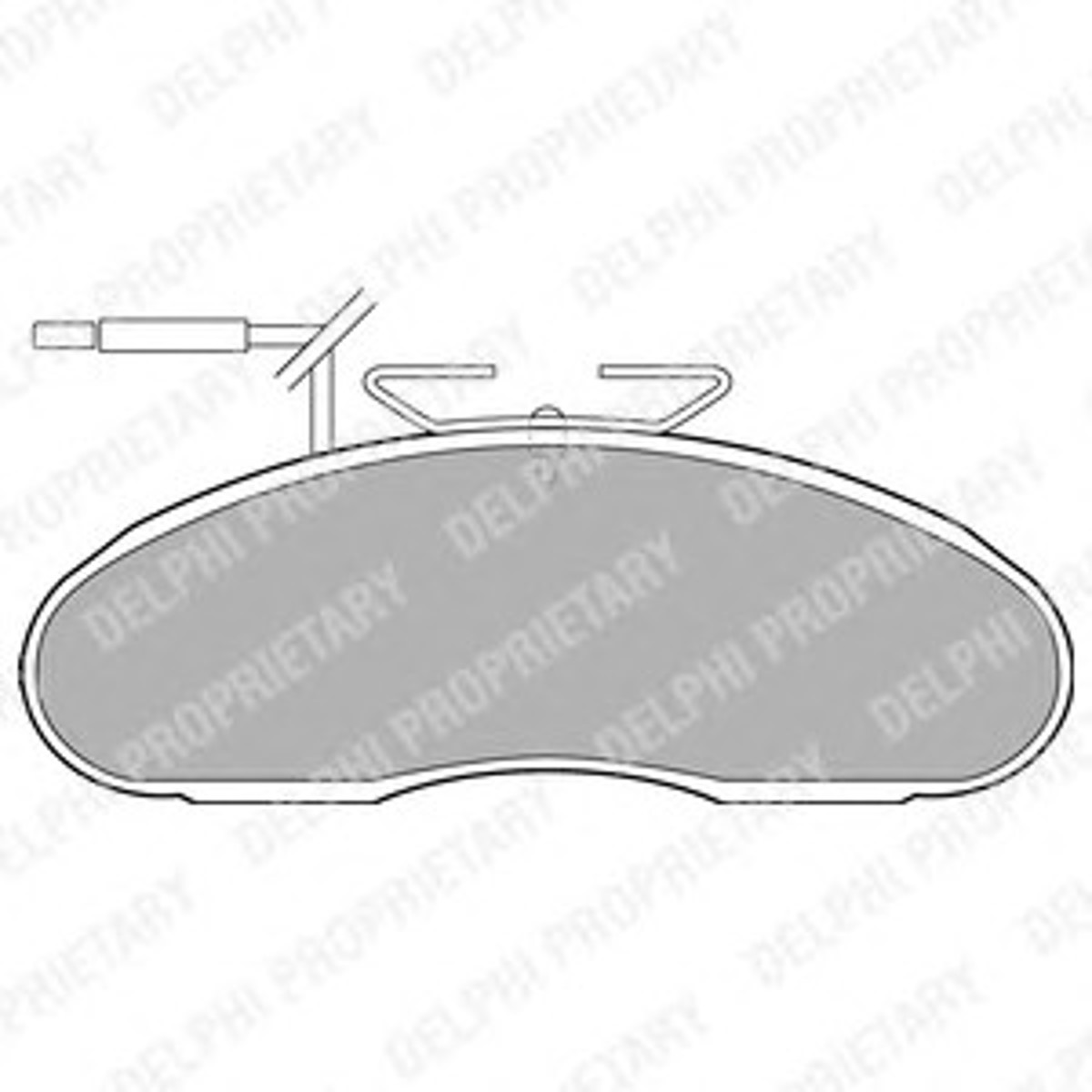 Колодки тормозные дисковые DELPHI LP1105