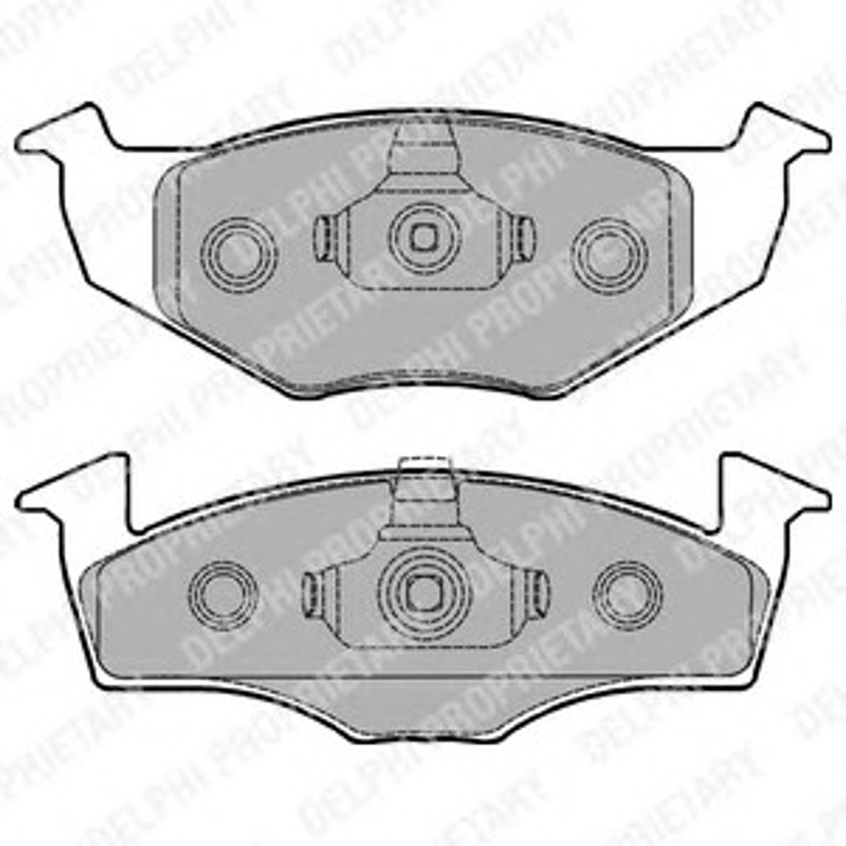 LP1249 DELPHI Колодки тормозные дисковые