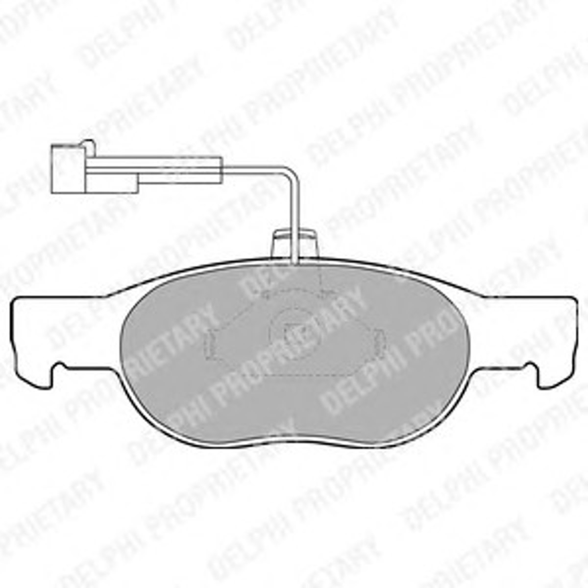 LP1397 DELPHI Комплект тормозных колодок, дисковый тормоз