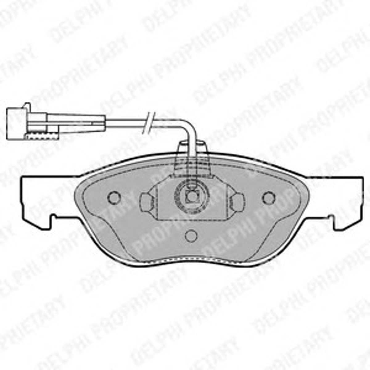 Колодка тормозная дисковая комплект DELPHI LP1413
